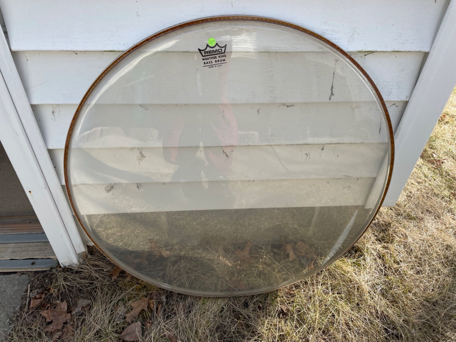 Remo Weather King Bass  Drum Head - 26” NOS Clear