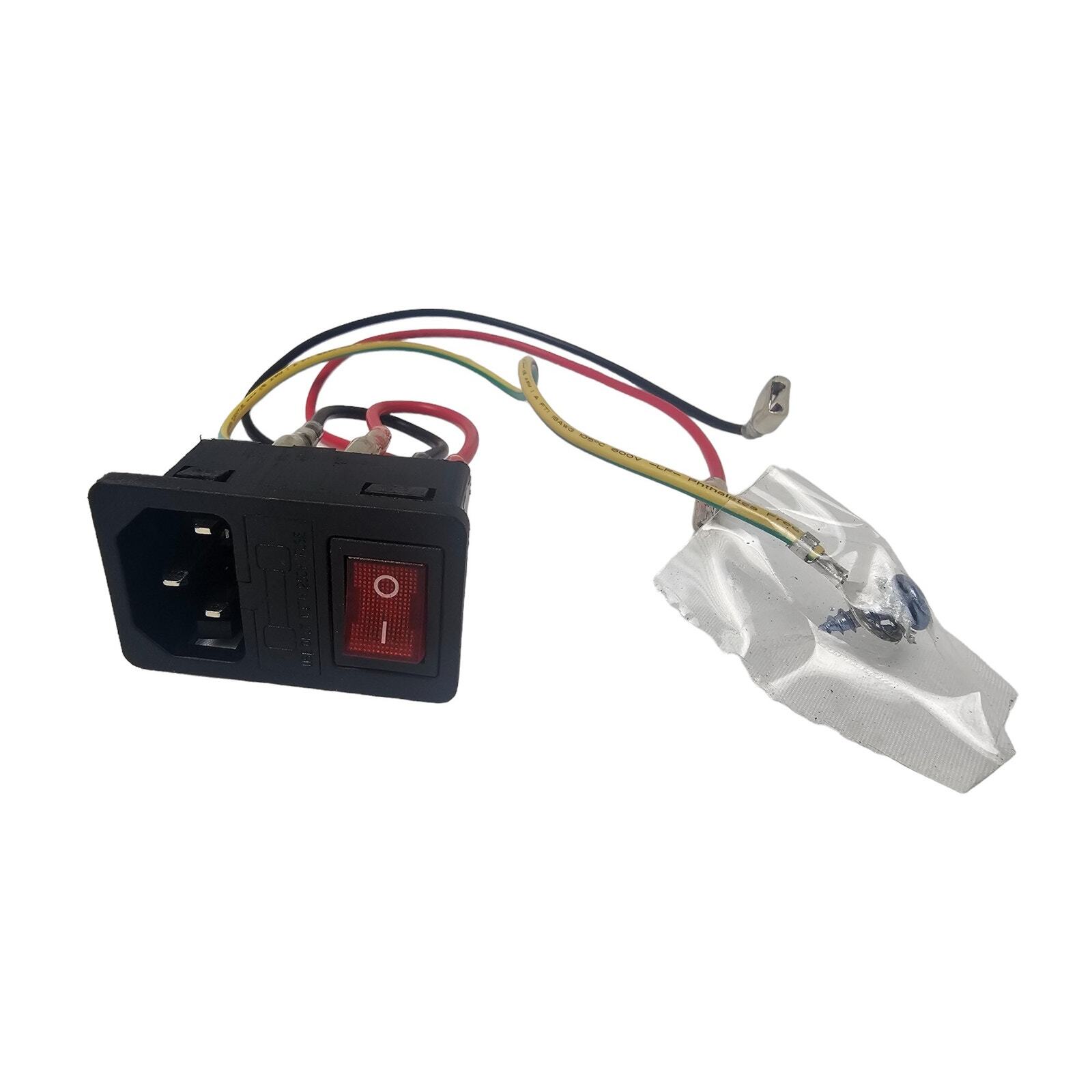 SereneLifeTreadmill 10A 250V Rocker Switch Power Socket Inlet Module U Type Plug
