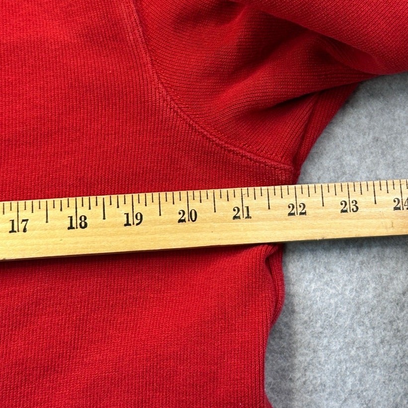 Polo Ralph Lauren Quarter Zip Pullover Cotton Knit Red Medium Classic Prep