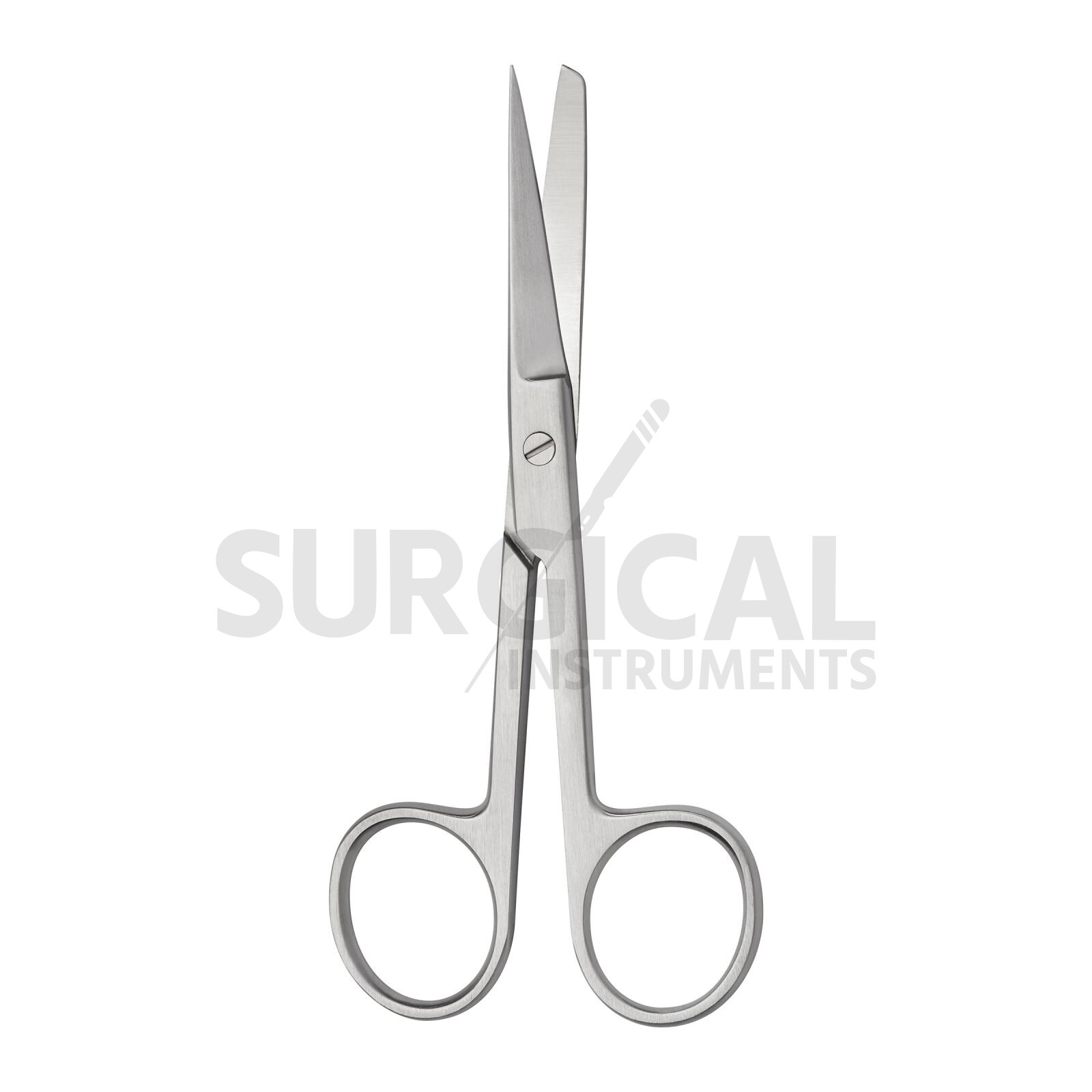 12 Operating Scissors Surgical Veterinary Instruments 4.5" Sharp Blunt Str & Cvd