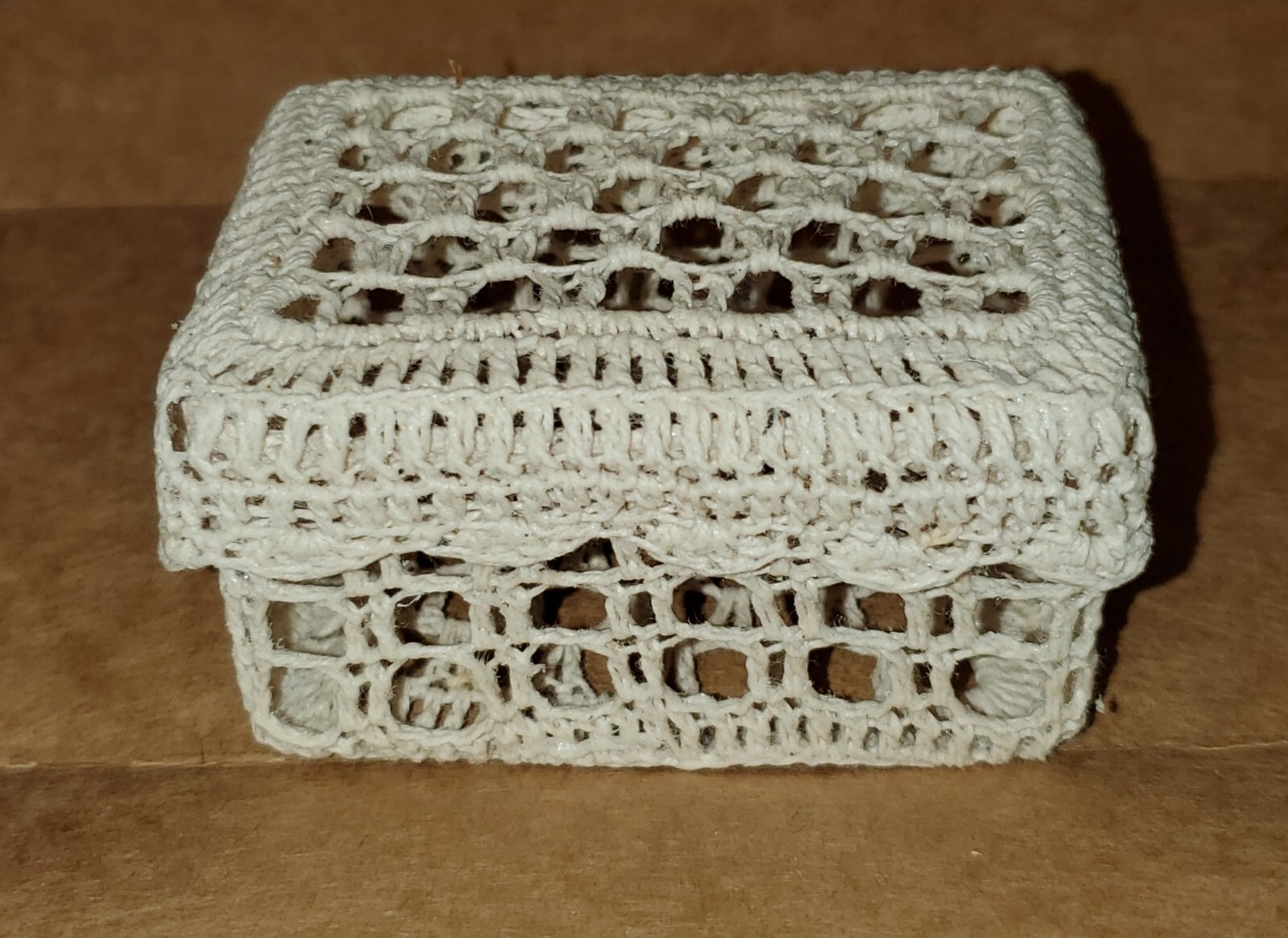 Trio Of Nesting Crocheted Vanity Boxes