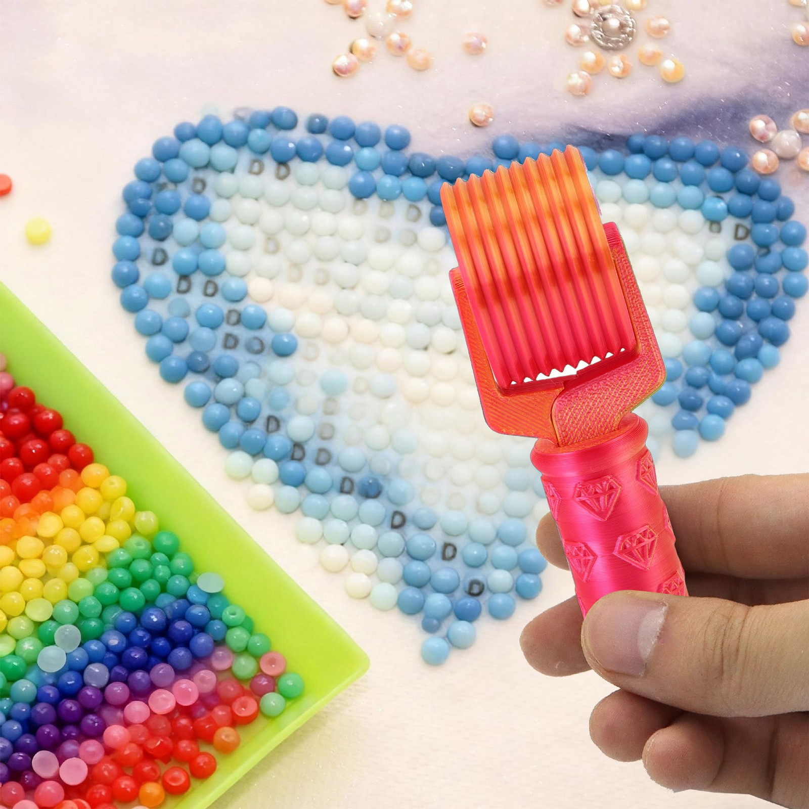 1-Portable Rhinestone Art Roller For Firm Bonding Works For Crafts