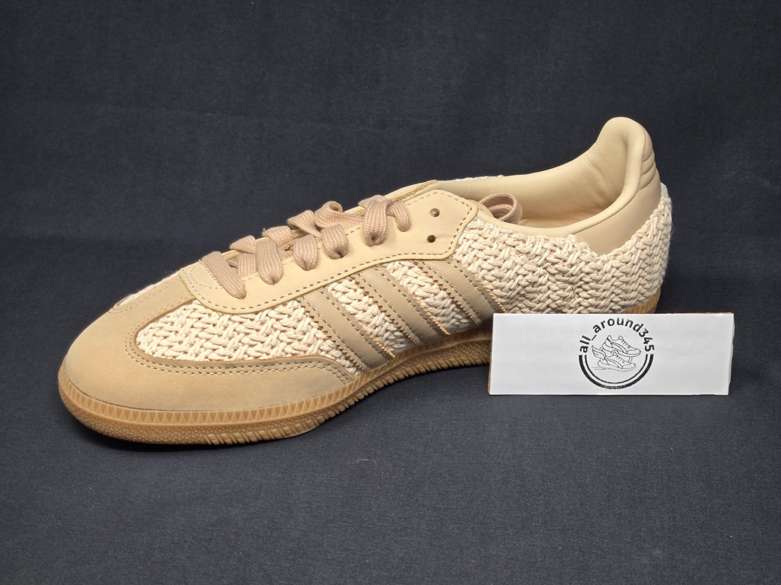adidas Samba OG Knit Womens Multi Sizes Sand Strata Beige Gum Shoes JR9446 NBY