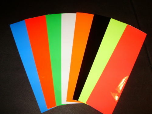 12" x 8" BULK SHEET PRO AM Gloss Fishing Lure Tapes in 8 Colors