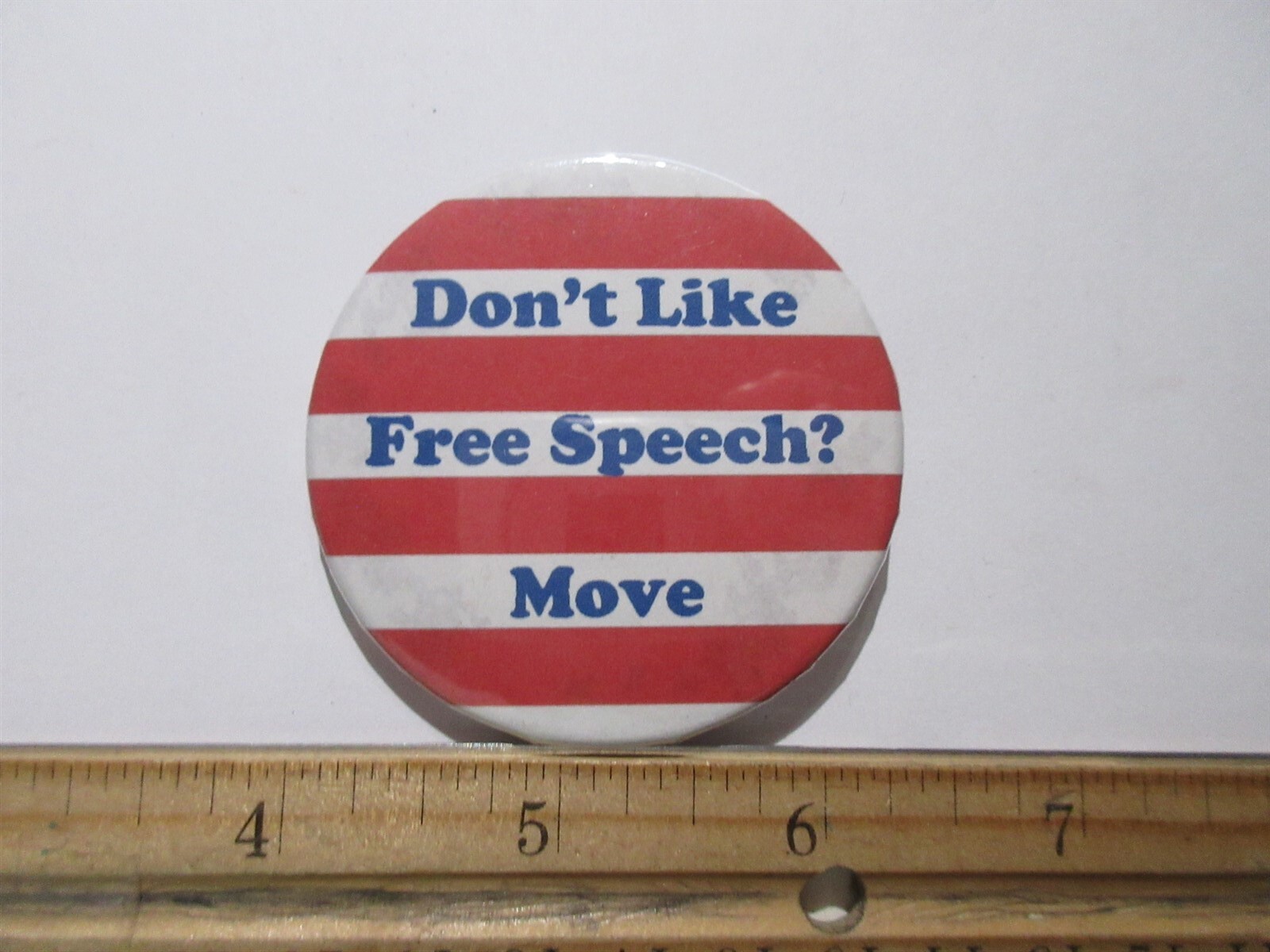 Don't Like Free Speech? MOVE vintage pin pinback button 2.25"
