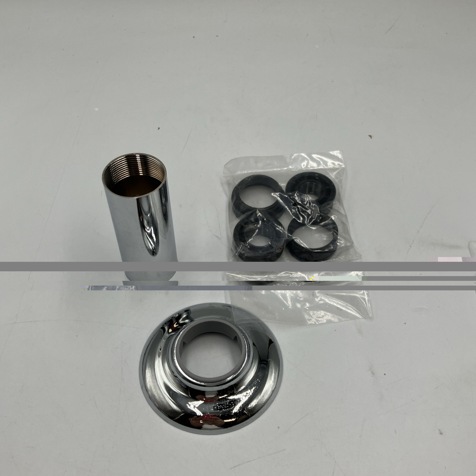 Danco Universal Tube & Flange Assembly Brass Chrome 10307