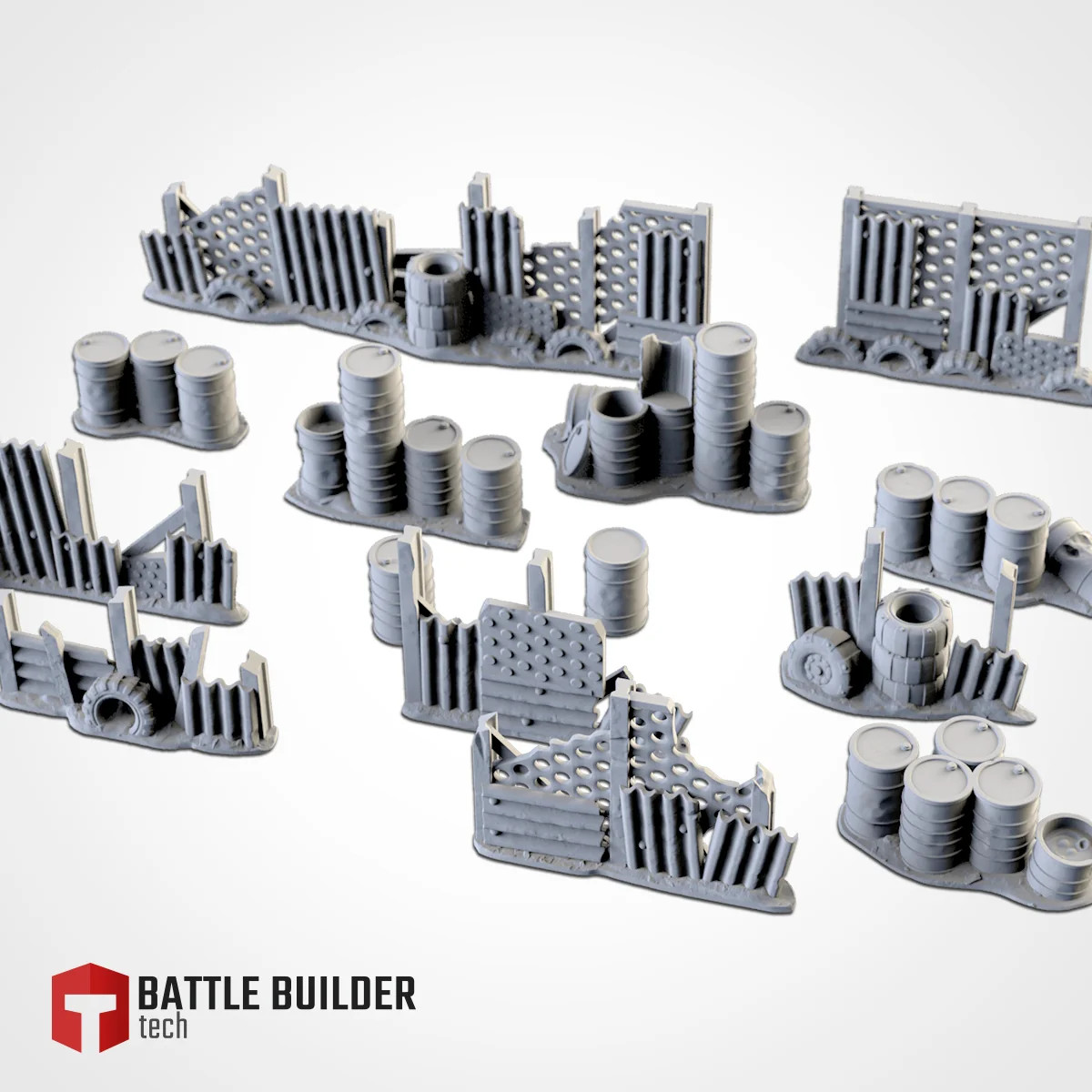 Post-Apocalyptic Barricades - Resin Tabletop Miniature
