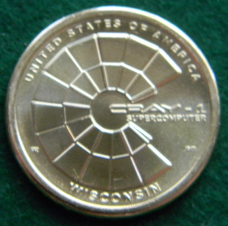2026-D WISCONSIN CRAY-1 SUPERCOMPUTER AMERICAN INNOVATION DOLLAR $1 2026D UNC