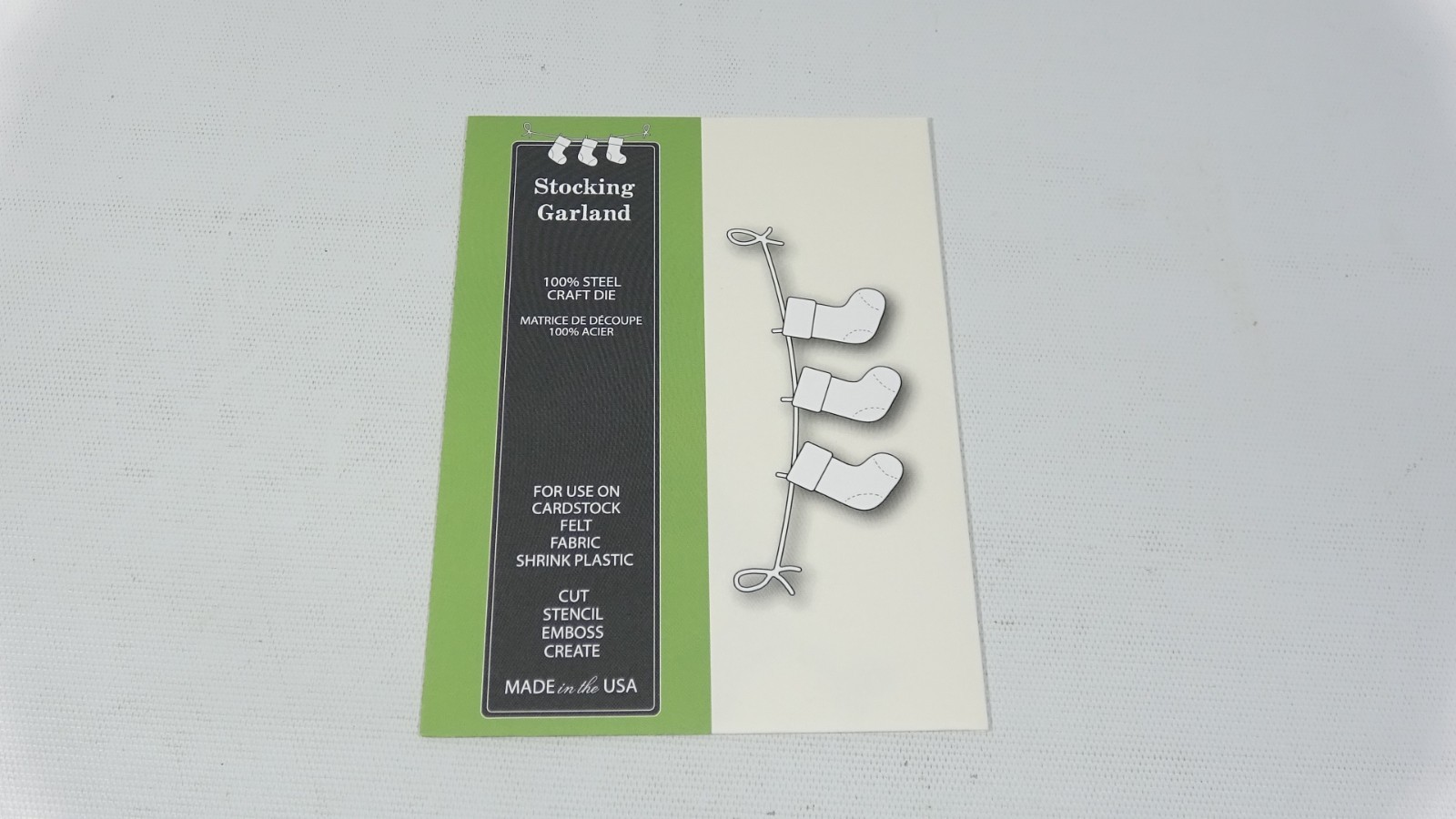 2014 Poppy Stamps Metal Die Stocking Garland 1097