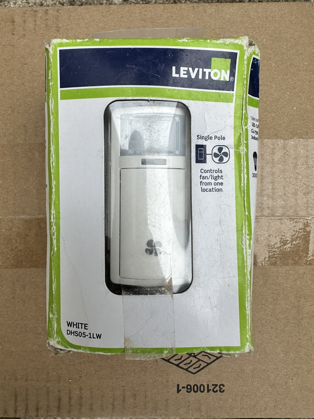Leviton Humidity Sensor Fan Control Dhs051lw 078477472552