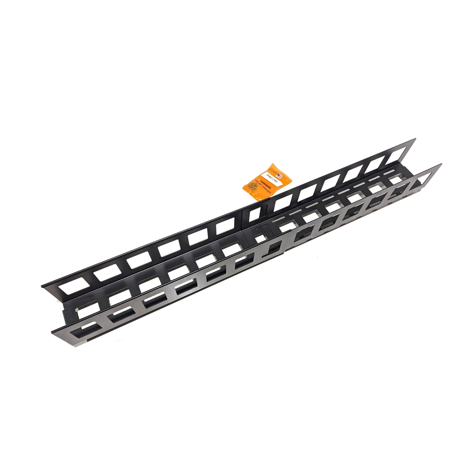 Hubbell HDC Adjustable Cable Management Trough, Black HDCFRT