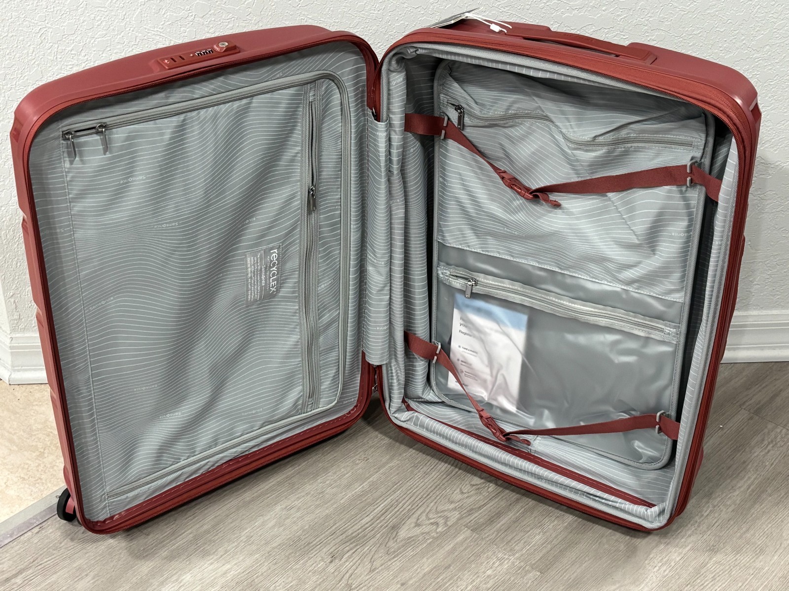 Samsonite Outline Pro Medium Spinner Suitcase Color: Mars Red