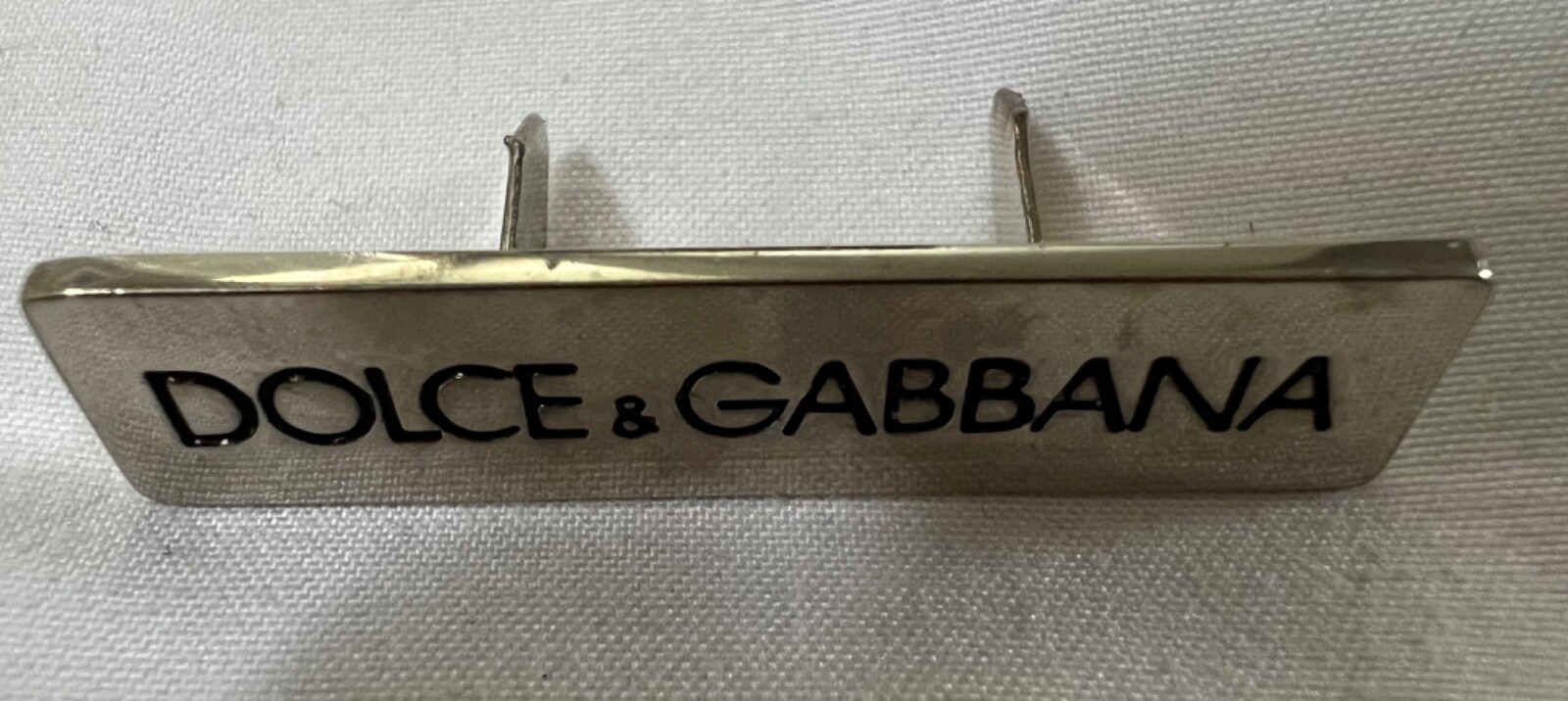 DOLCE & GABBANA - VINTAGE PIN RARE GIFT METAL LAPEL - PIN - COLOR SILVER