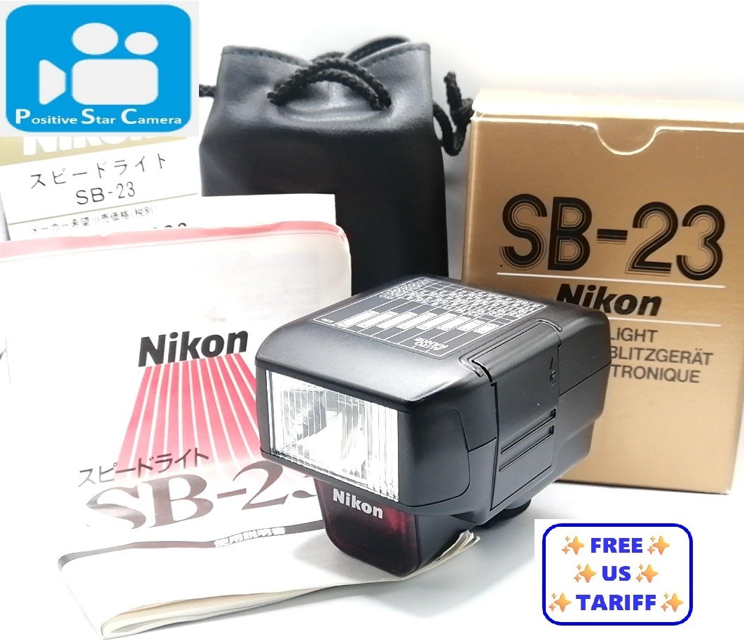 🎦👀✨MINT✨ Nikon Speedlight SB-23 Shoe Mount Flash From JAPAN