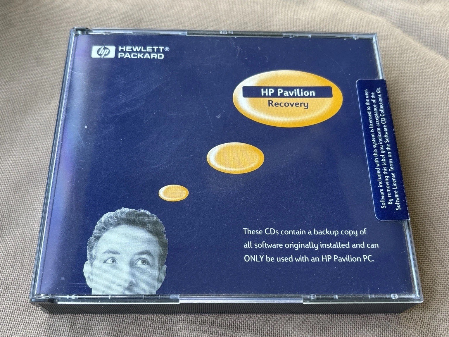 Sealed HP Pavilion Recovery CD Software Set 2000 Vintage Hewlett Packard OEM