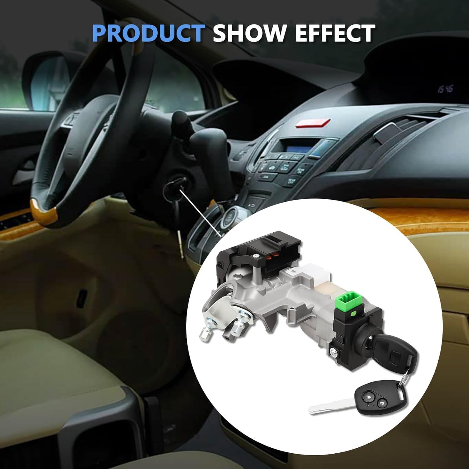 For Odyssey 2005-2010 Ignition & Door Lock Cylinder Switch Assembly Set 2 Keys