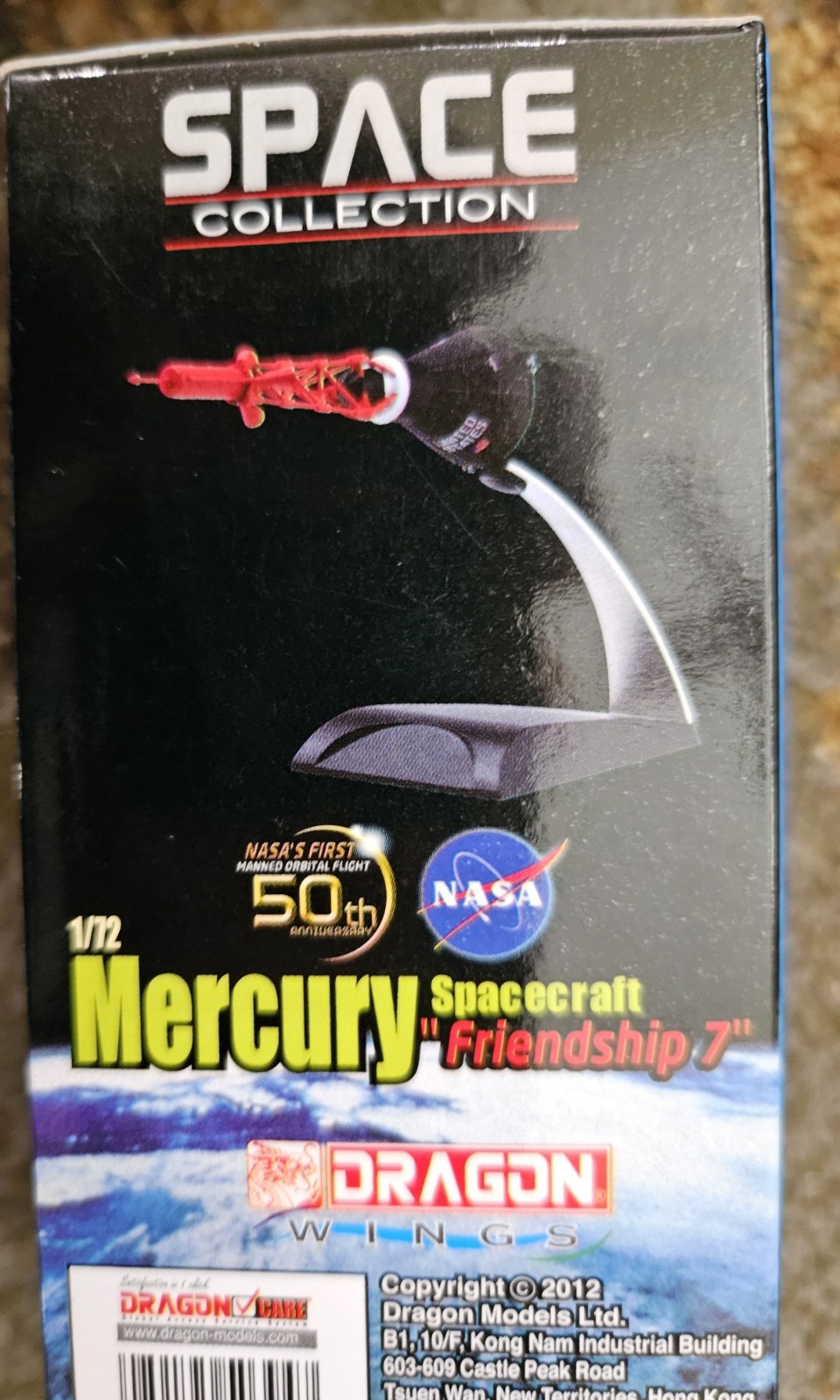 DRAGON WINGS NASA FRIENDSHIP 7 MERCURY CAPSULE 50TH ANNIVERSARY 1/72 SCALE NIB
