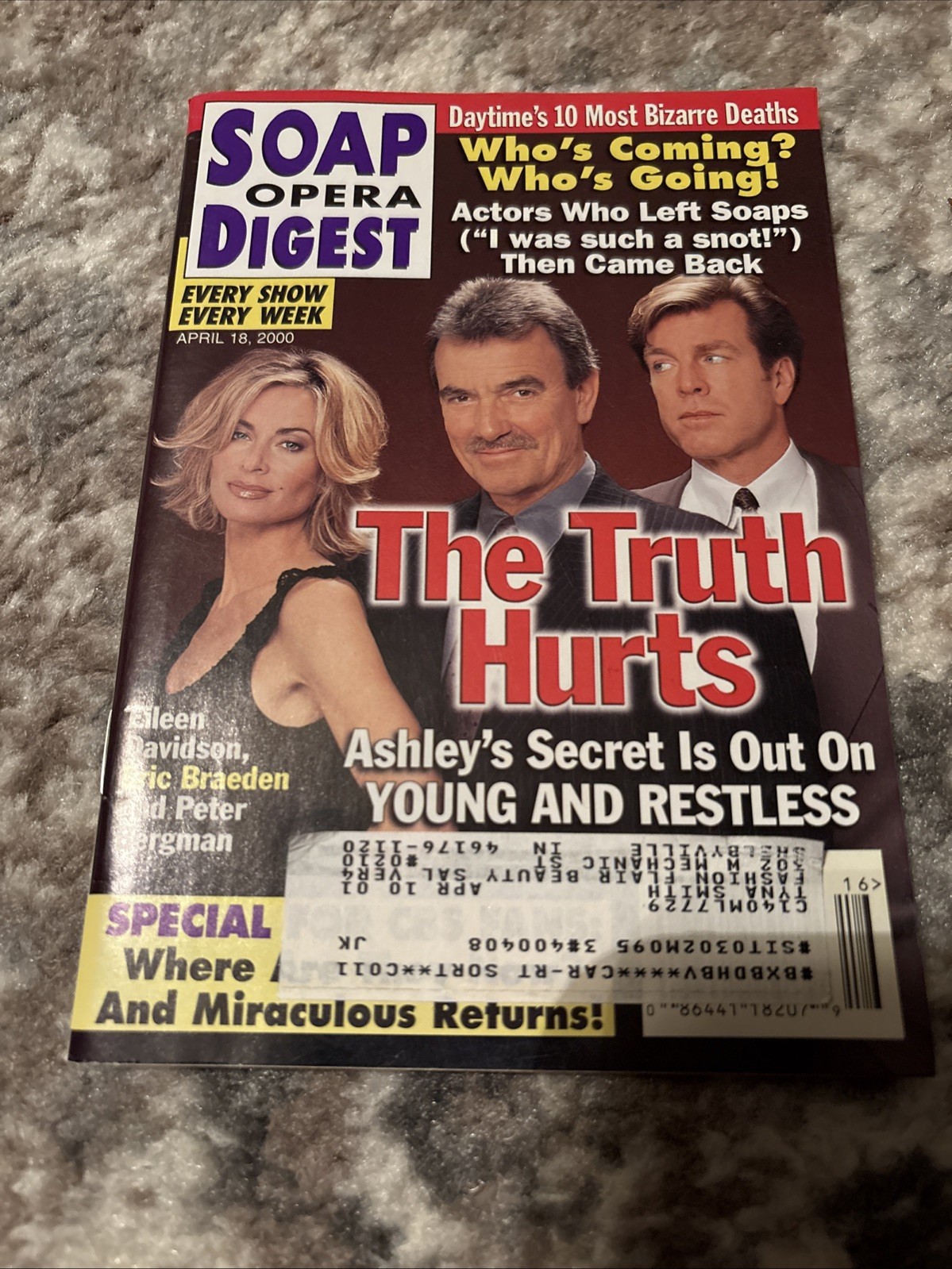 SOAP OPERA DIGEST 18 April 2000 in Near Mint condition