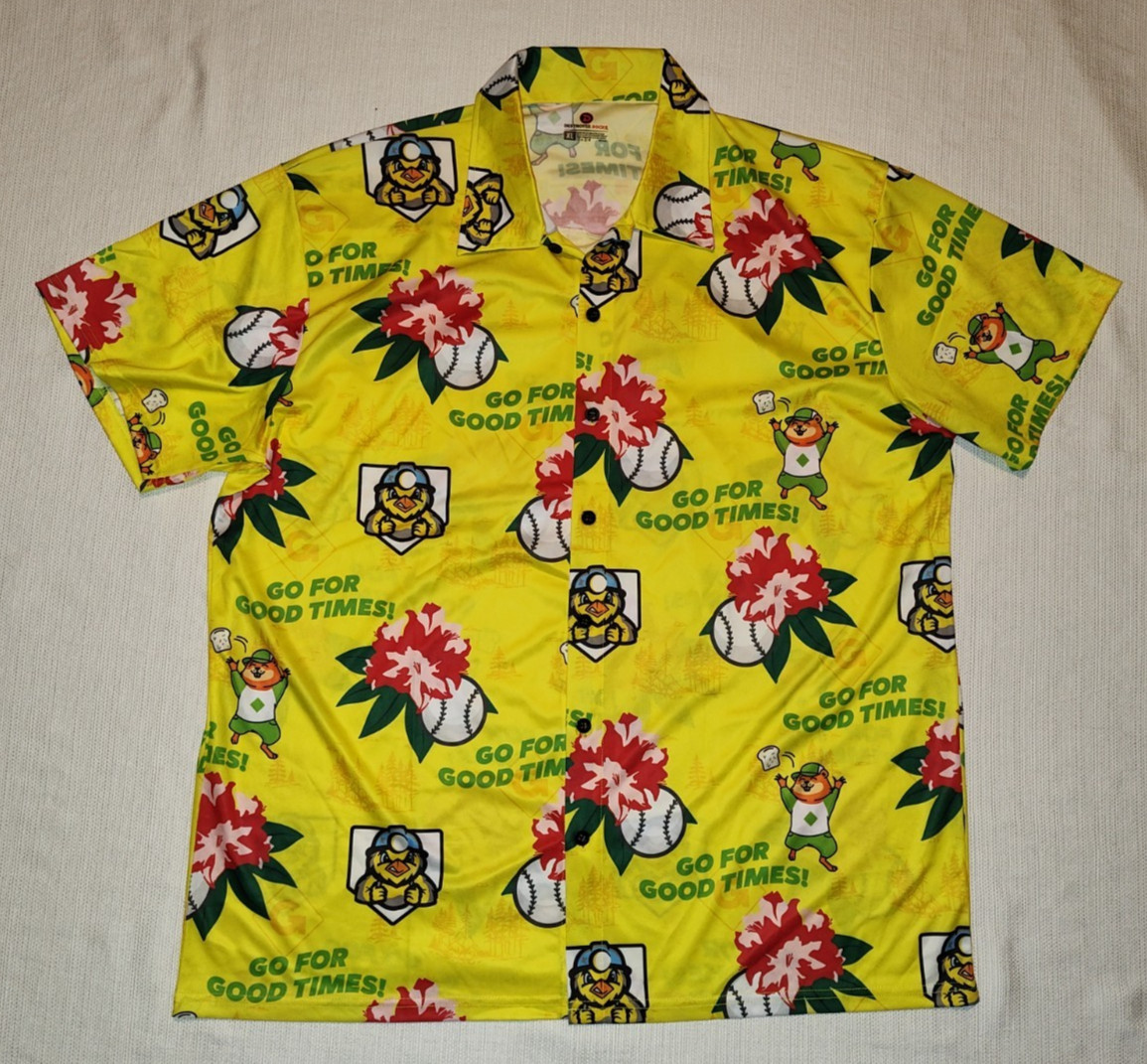 RARE Savanah Dirty Birds SGA Hawaiian Shirt Go For Good Times 8/29 Adult XL NEW