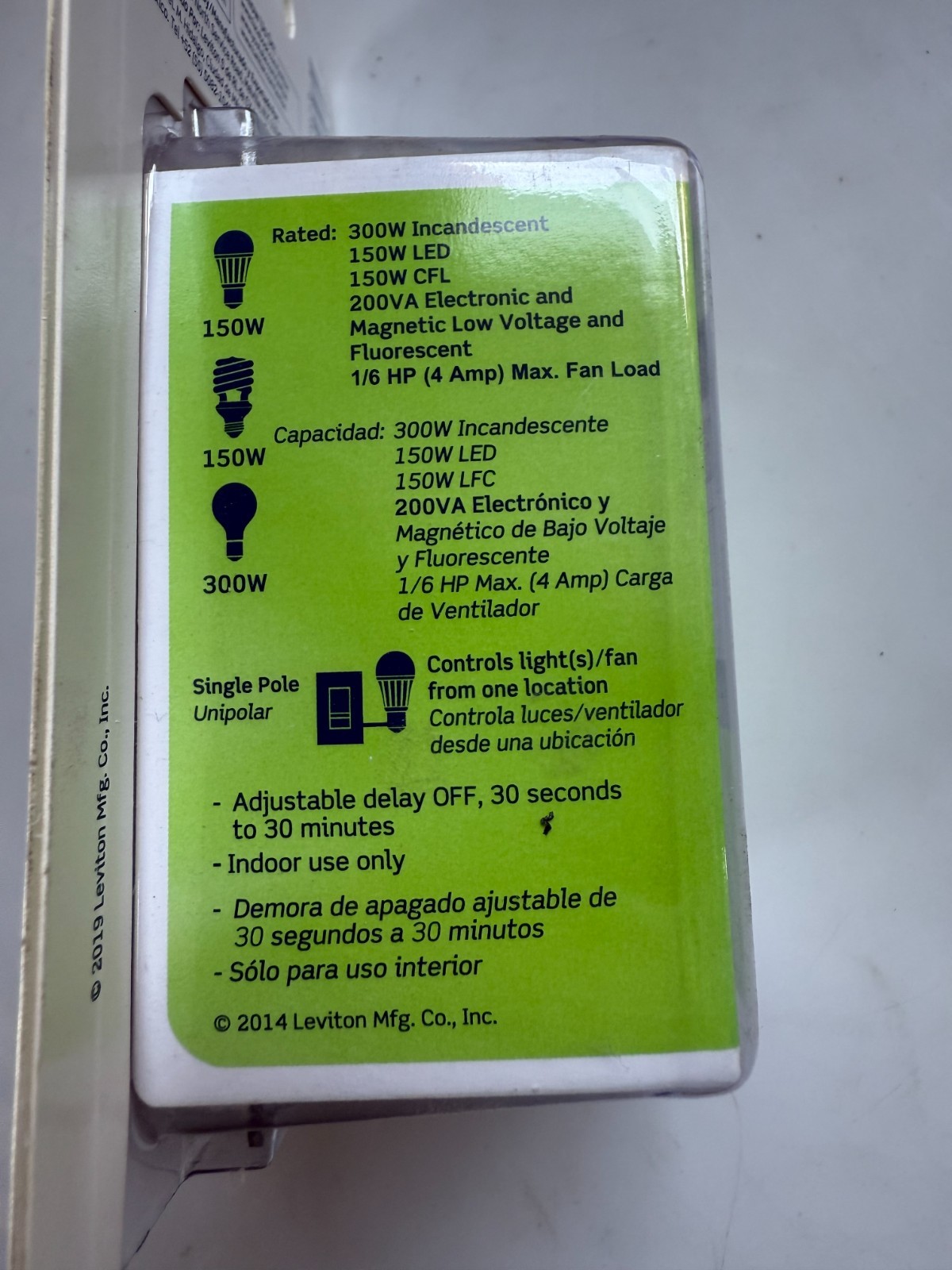 Leviton IPV02-1LW