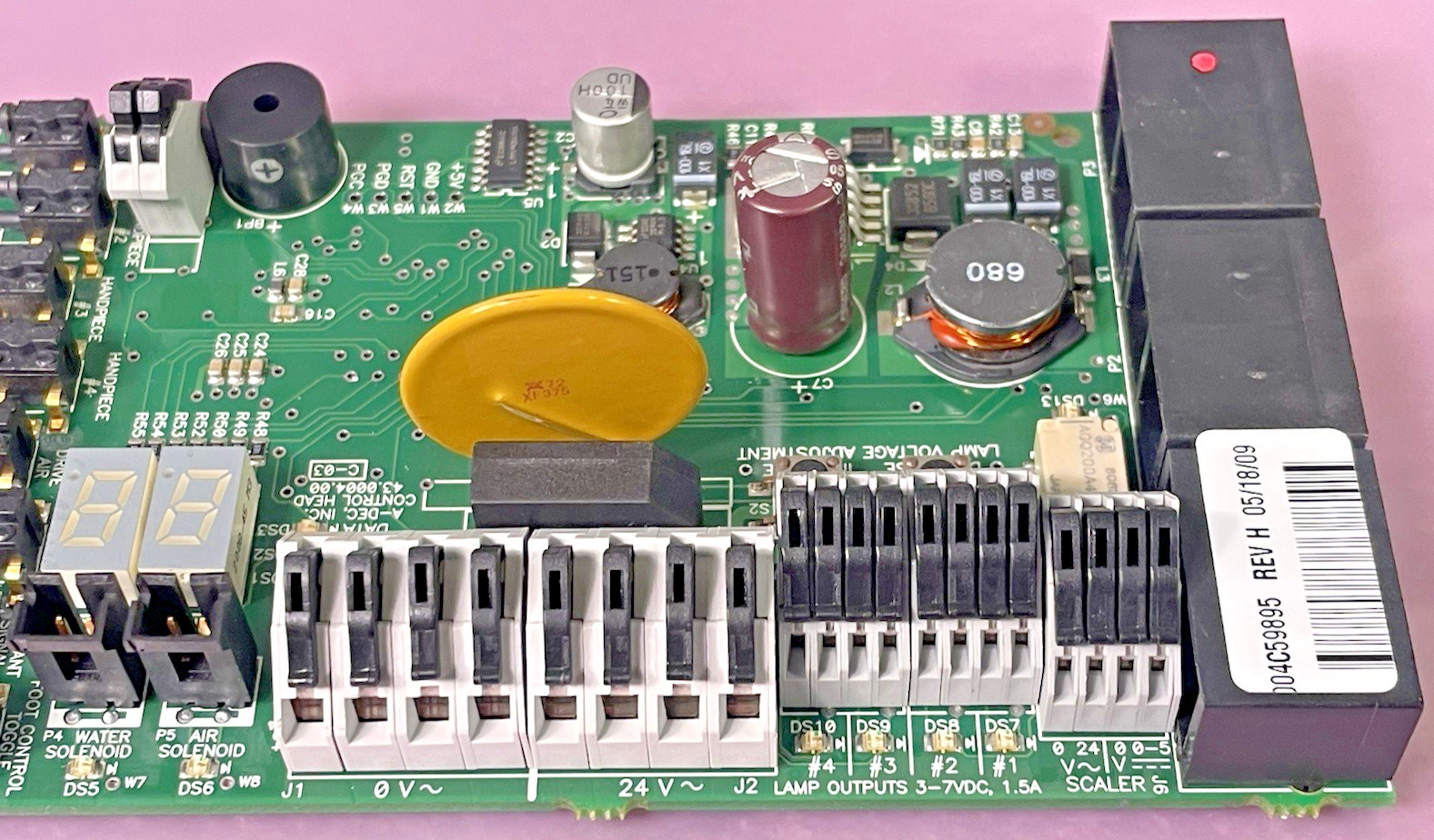 Adec Dental Delivery Replacement Control Head Circuit PC Board REF: 43.0004.00