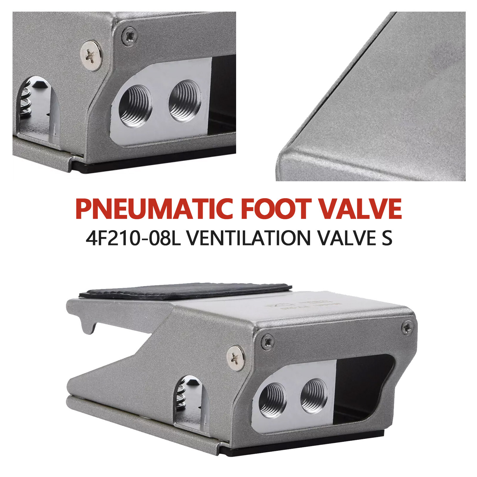 Pneumatic Foot Pedal Valve FV-320 Momentary 3 Way 2 Position 1/4"PT Threaded