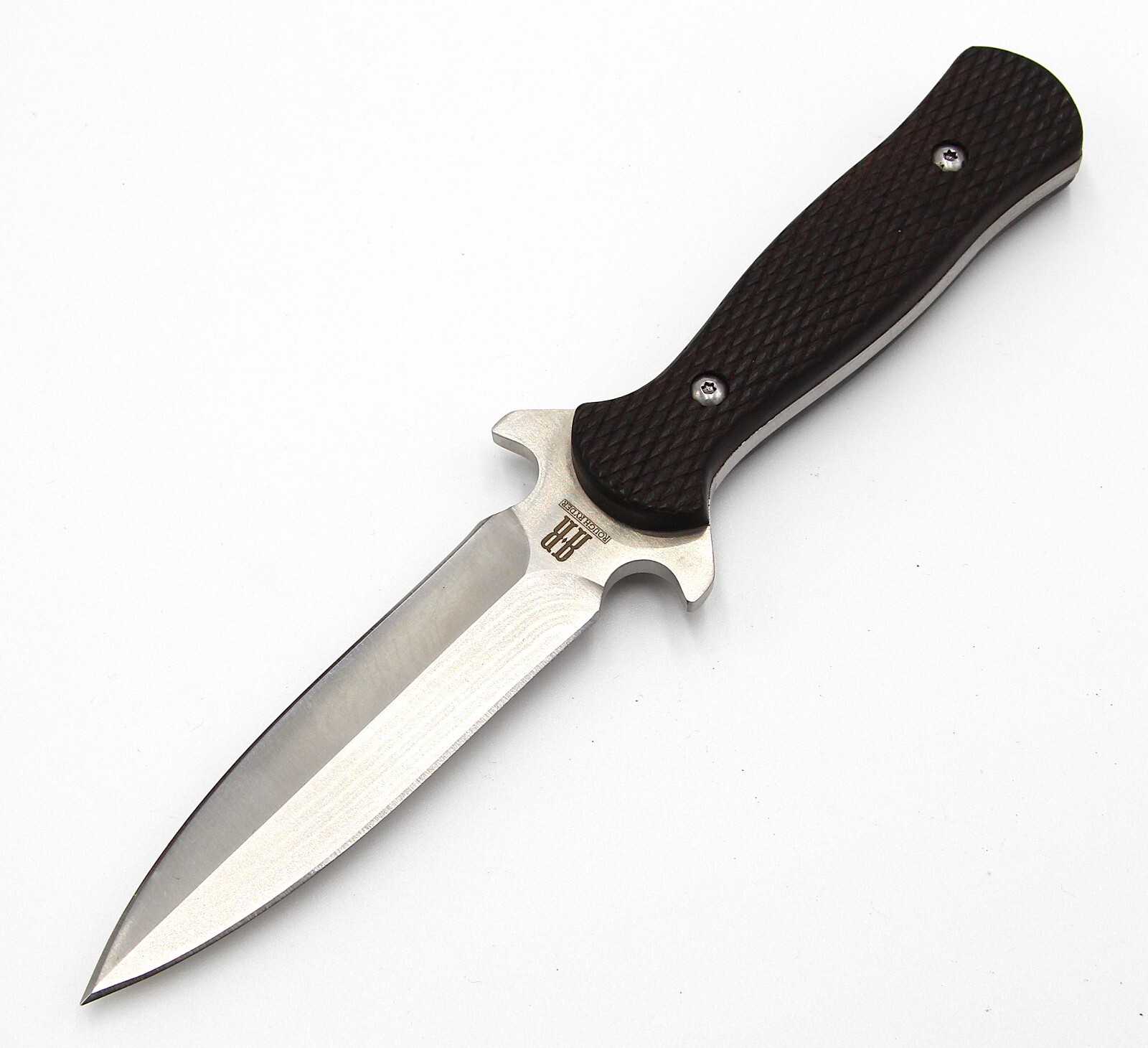 Rough Rider Small Boot 3.5" Double Edge Stainless Black Fixed Knife 1810