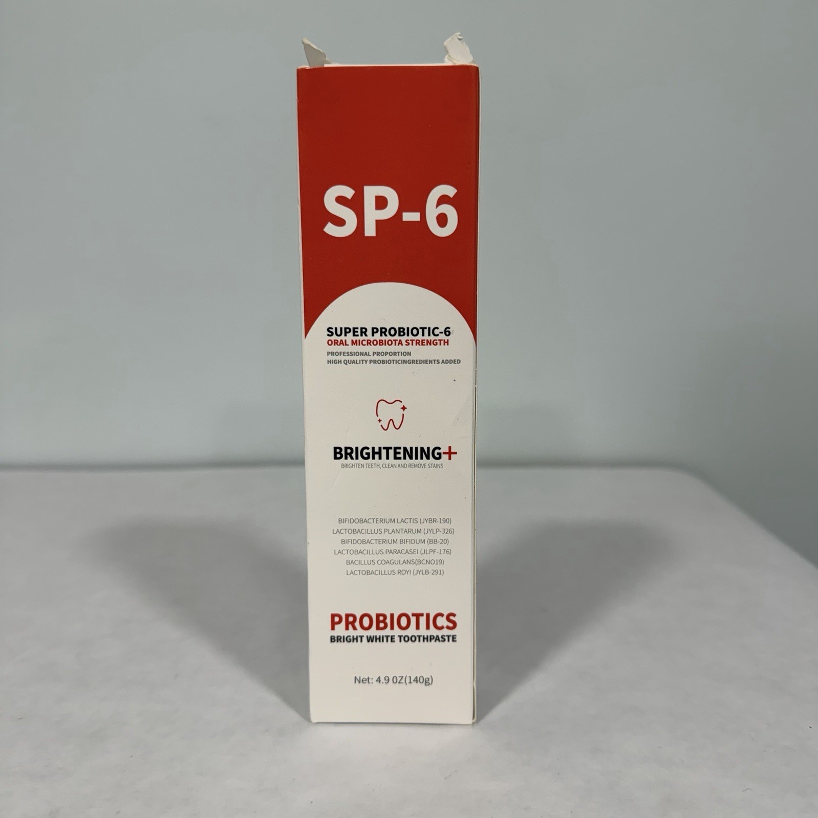 SP-6 Super Probiotic-6 Brightening Whitening Toothpaste Oral Care 4.9oz, Exp2/28