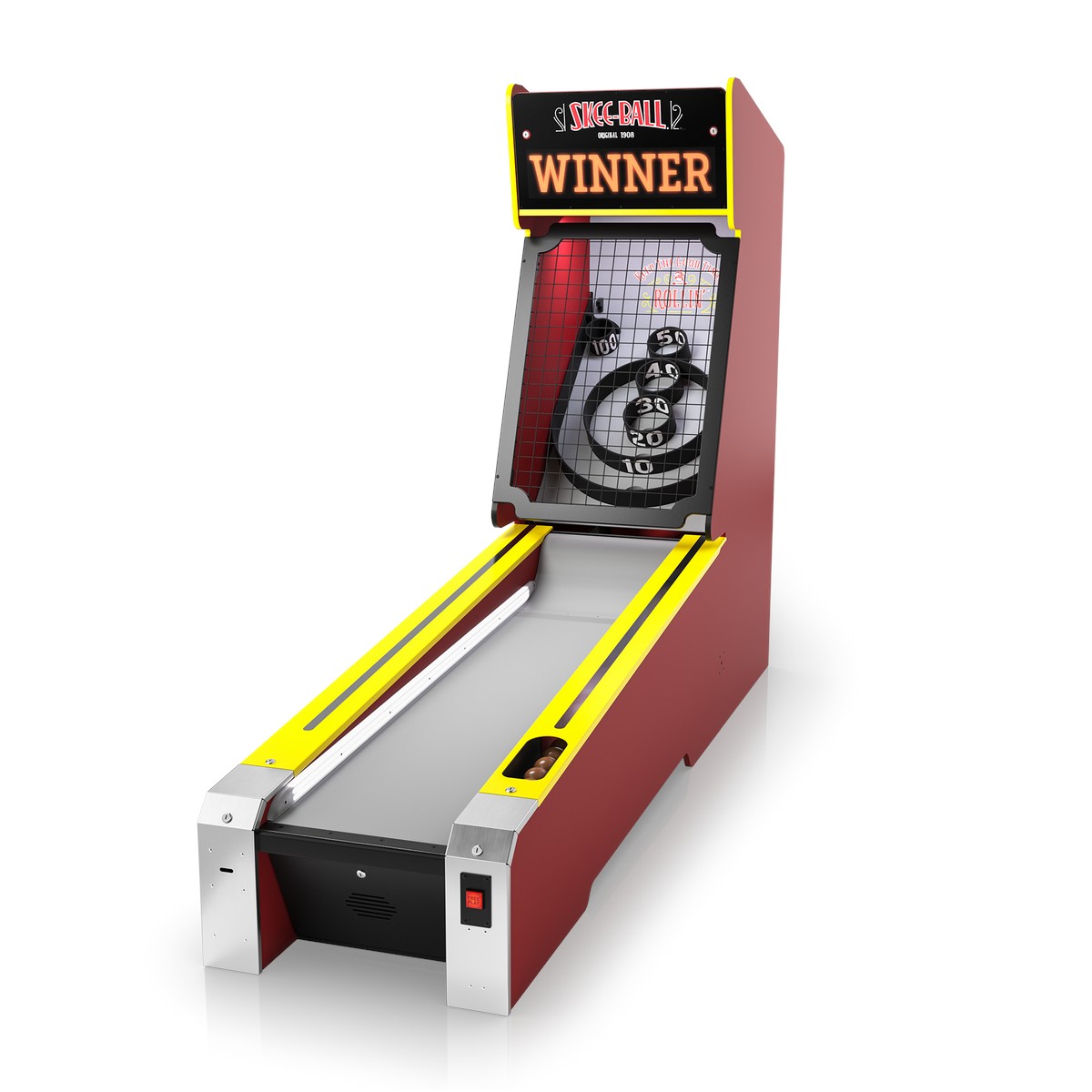 Skee-Ball Classic Alley Bowling Arcade Game - 10' - Coin Operated