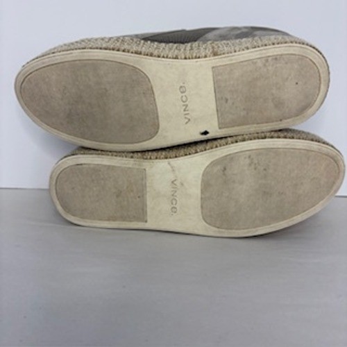 Vince Warren Women Platform Espadrille Slip On Sneakers Taupe Gray 7.5M