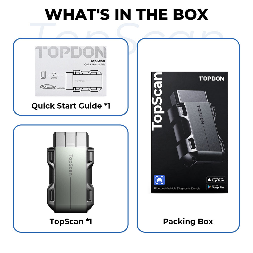 2026 TOPDON TopScan Bluetooth OBD2 Scanner Code Reader All System Car Diagnostic