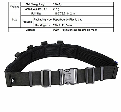 JJC Multi-Function Professional Photography Utility Waist Speed Strap Belt