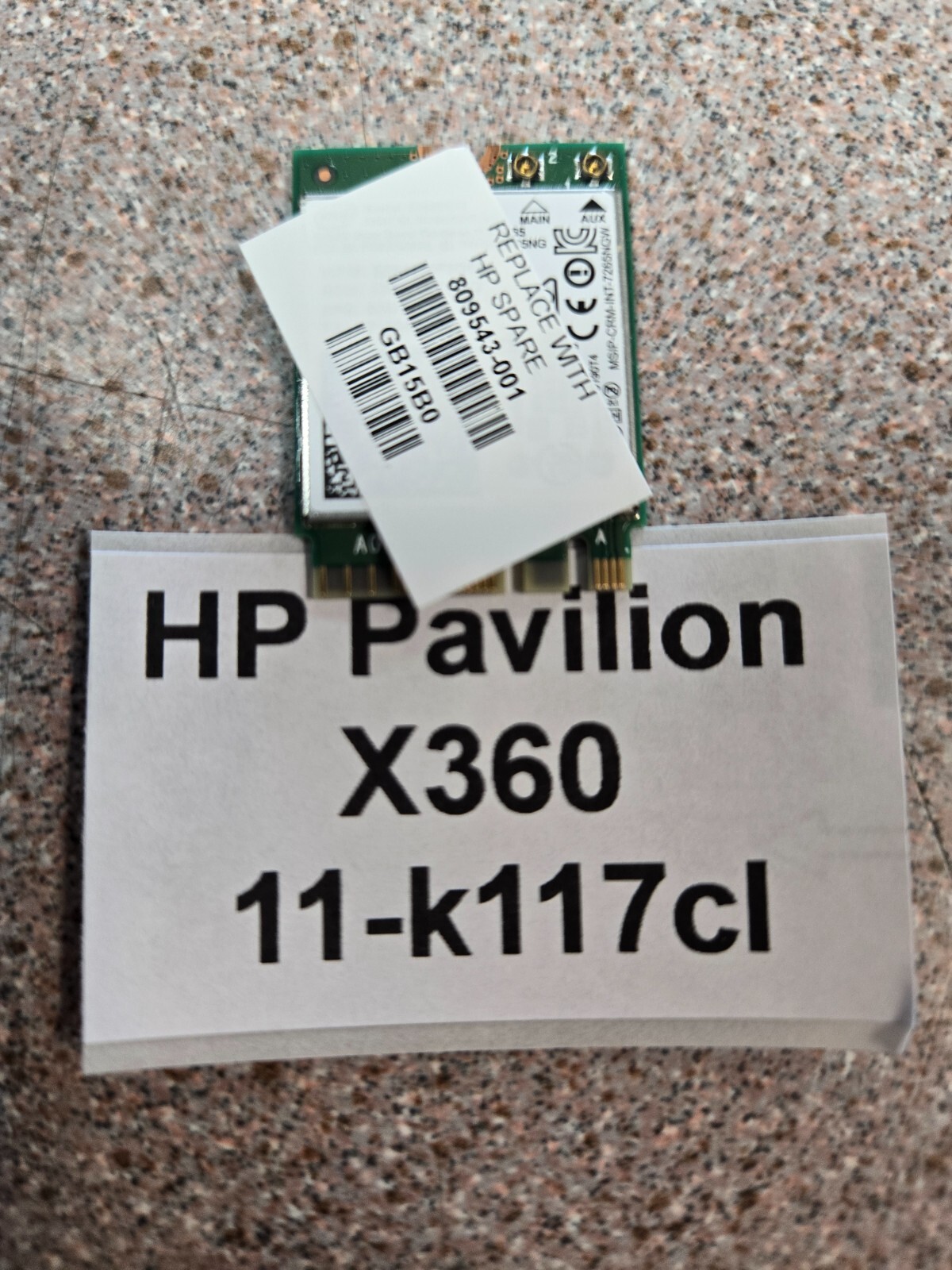 HP Pavilion x360 11-k117cl 11.6" Genuine WiFi Wireless Card