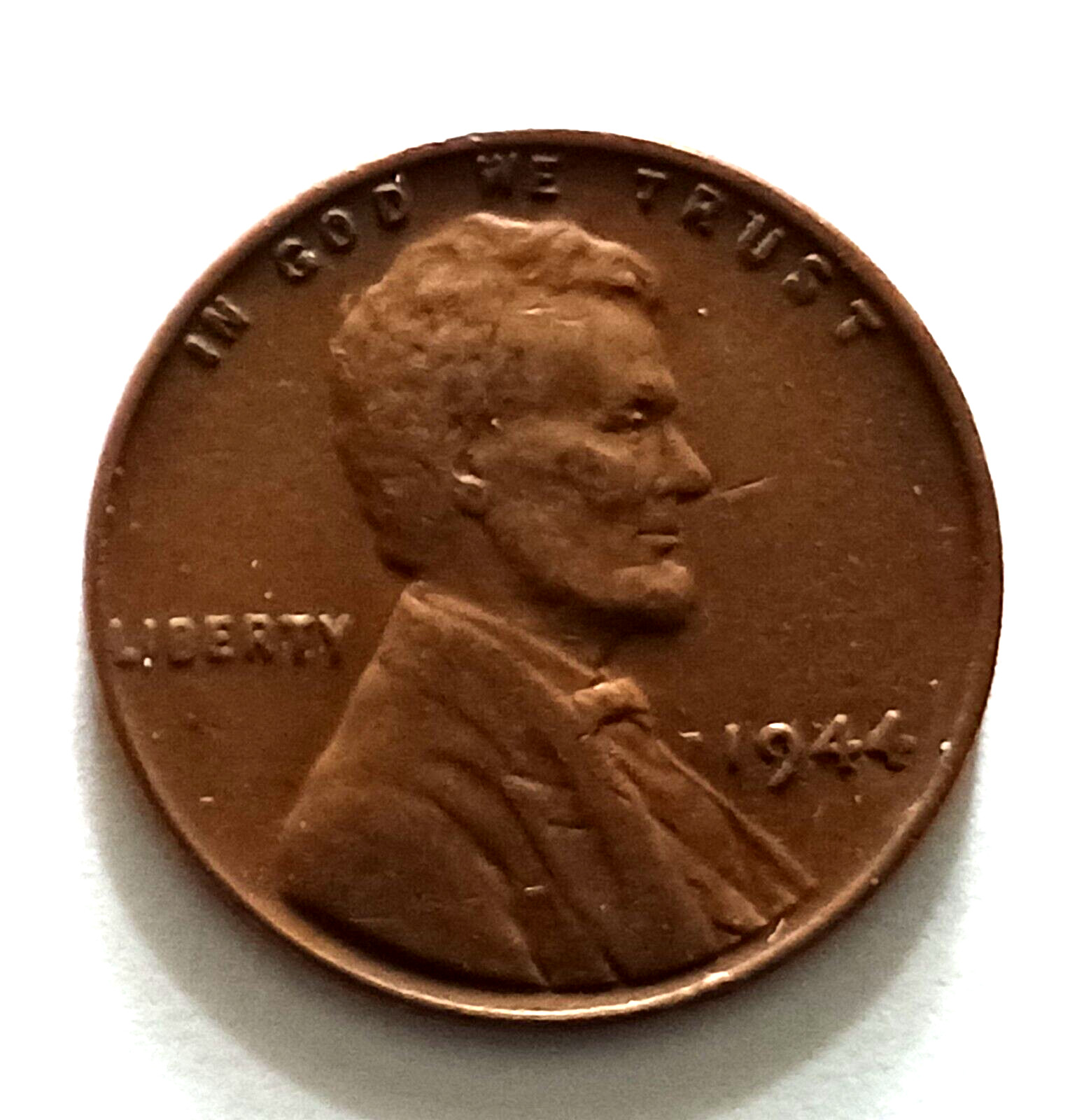 1944 Lincoln Wheat Penny Cent Second 4 Filled In