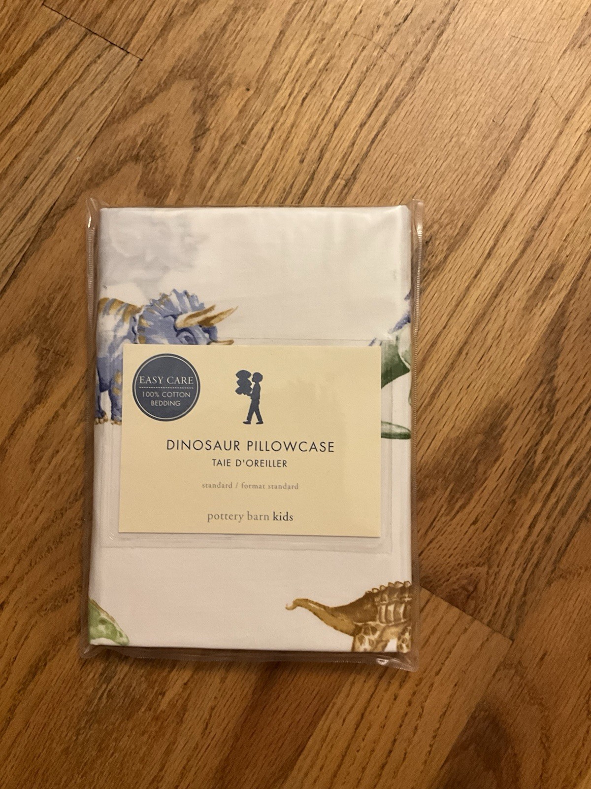 NEW POTTERY BARN KIDS Dinosaur Pillowcase Standard Cotton New In Package