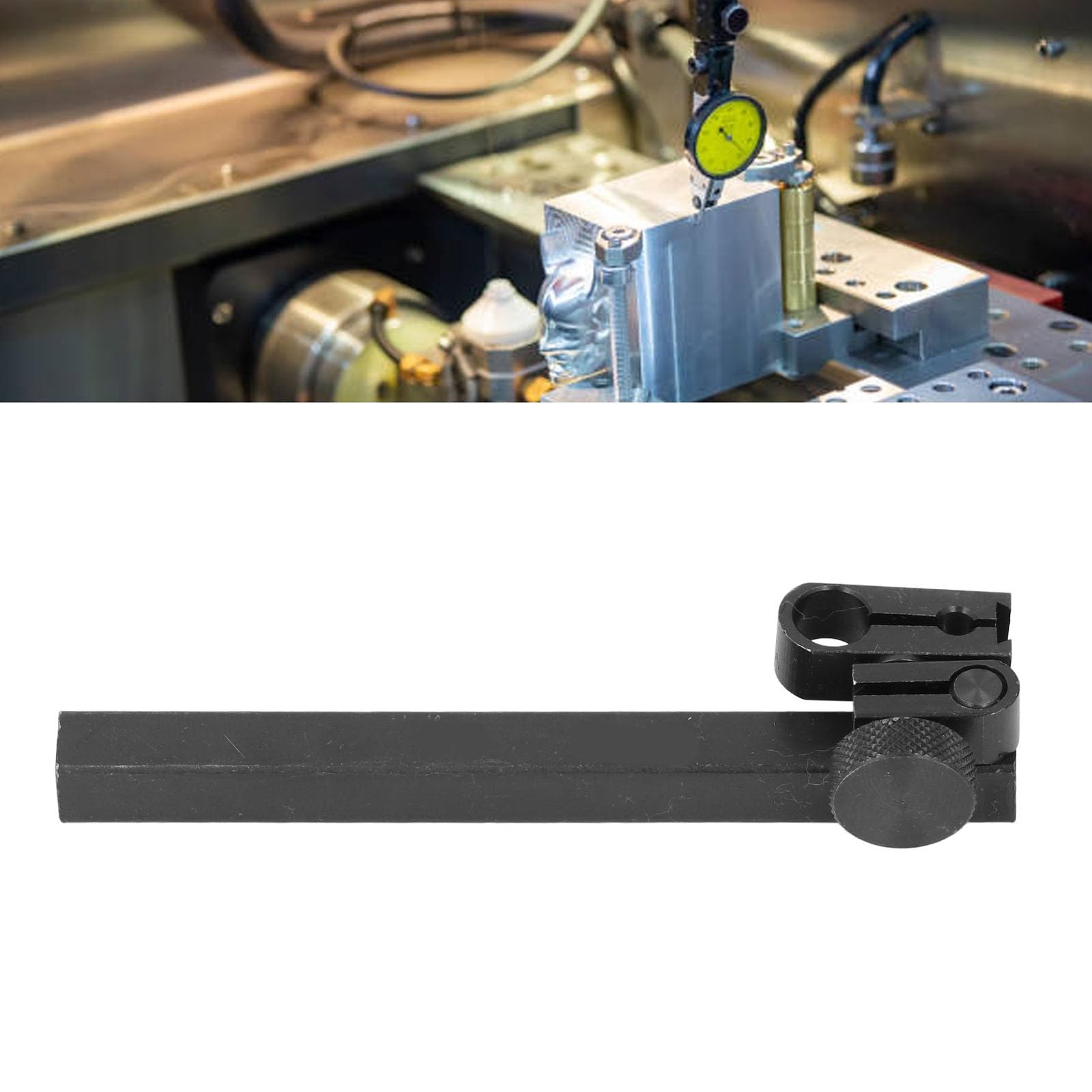 Rectangular Dial Test Indicator Height Holder Bar, Universal Aluminum Alloy 9...