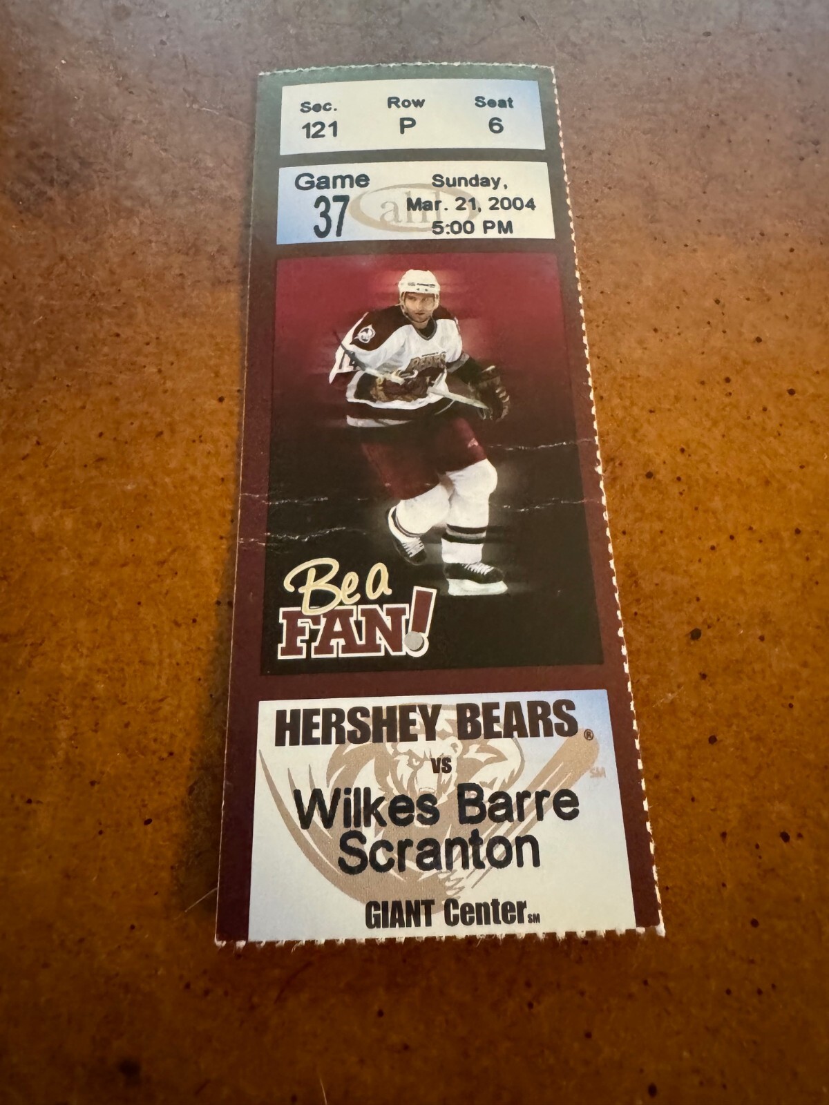 2004 Hershey Bears Wilkes Barre Scranton Penguins Calder Champs Hockey Ticket 21