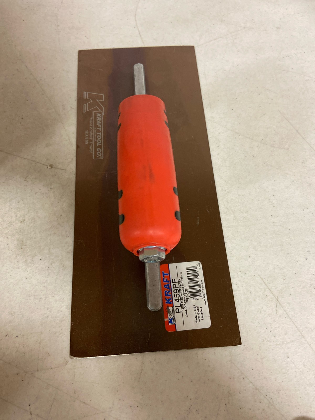 Kraft Tool Golden Stainless Steel Trowel, 12"x5