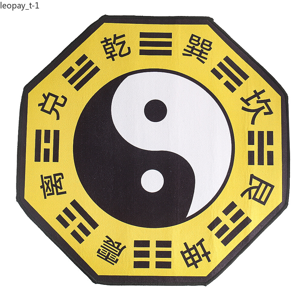 1PC Chinese Taoist Yin Yang Tai Chi Bagua Geometry Octagonal Carpet Anti Slip