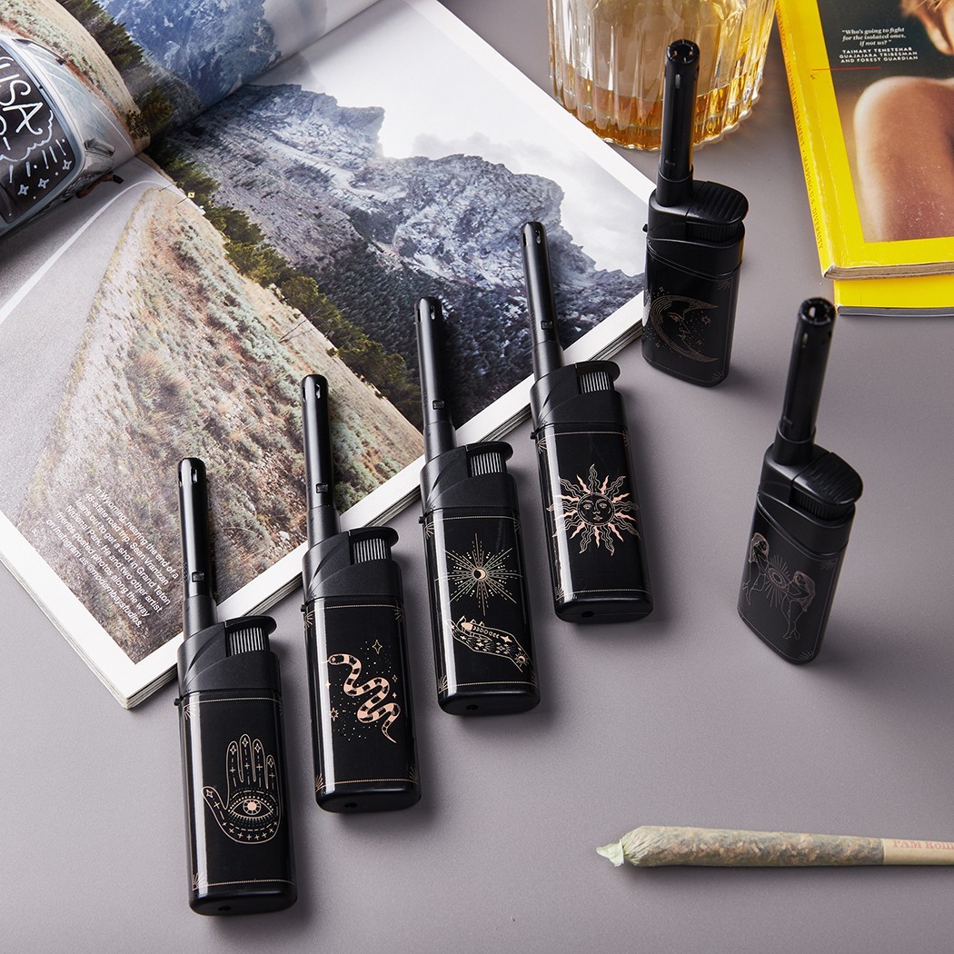 (Pre-Filled) 6PCS Multipurpose Candle Lighter Refillable Long Wand Lighters