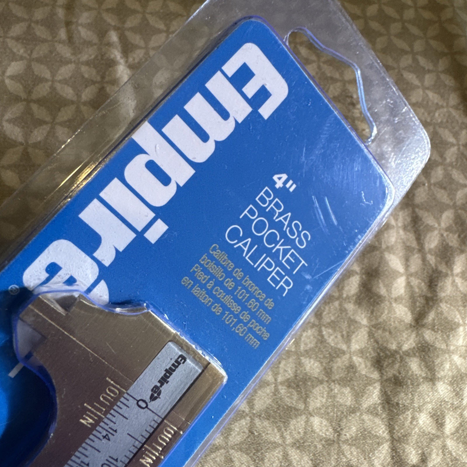 Empire 4 in. Pocket Caliper brass