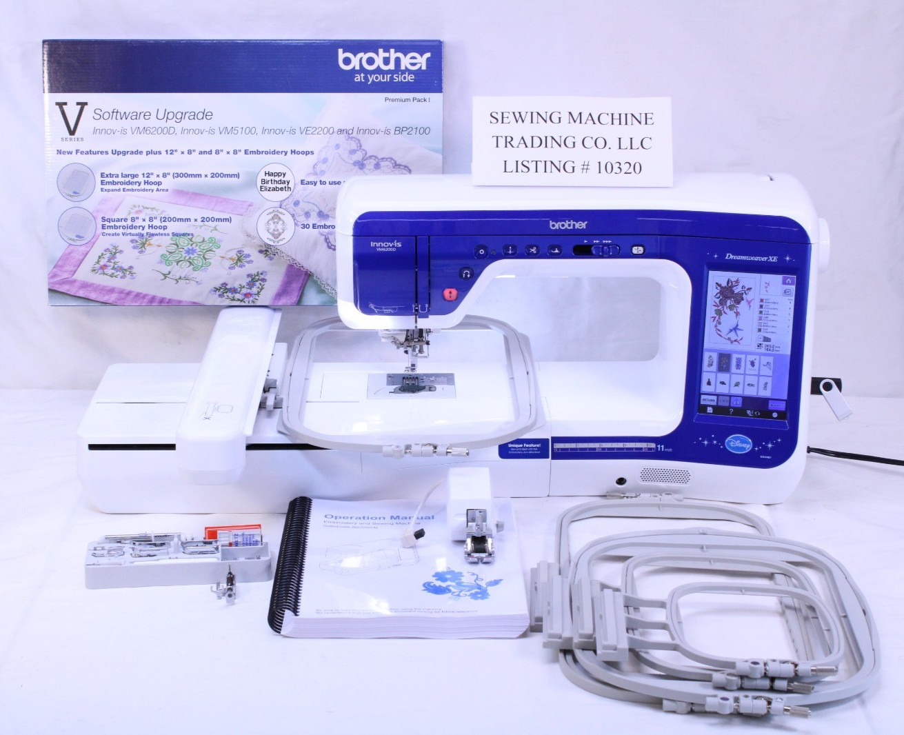 BROTHER VM6200D DREAMWEAVER XE INNOVIS SEWING QUILTING + EMBROIDERY LIKE VM5200D