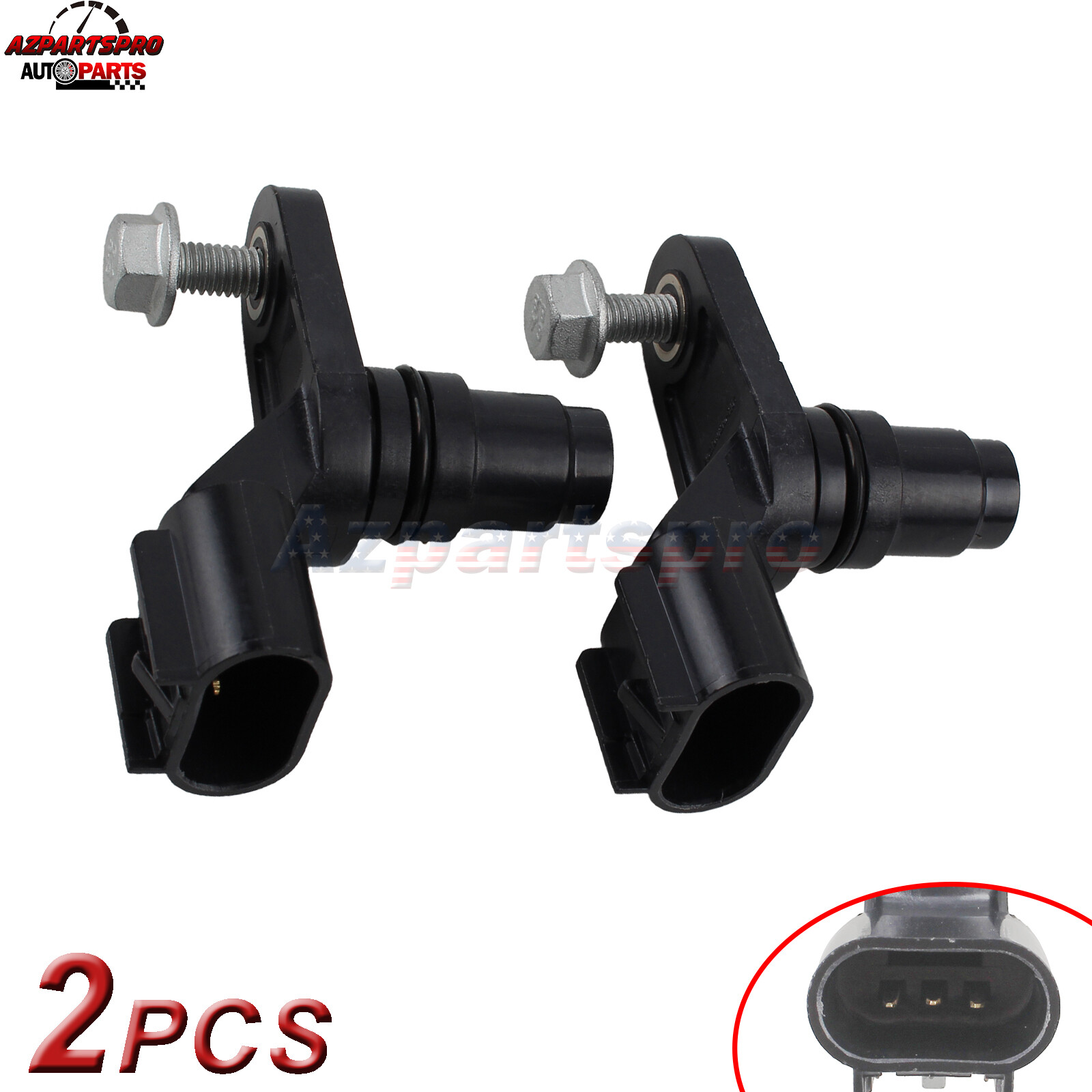 2X Camshaft Position Sensor For 2.0L 2.2L 2.4L GM Hybrid, 2.4L Ecotec, 3.5L 3.6L
