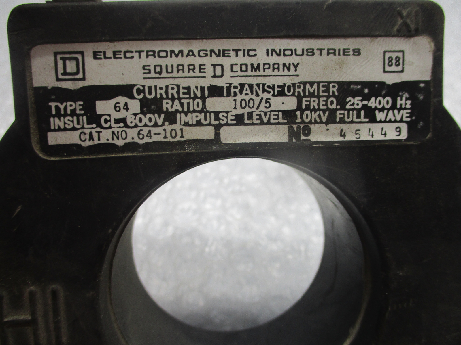 SQUARE D 64101 TRANSFORMER NSNP
