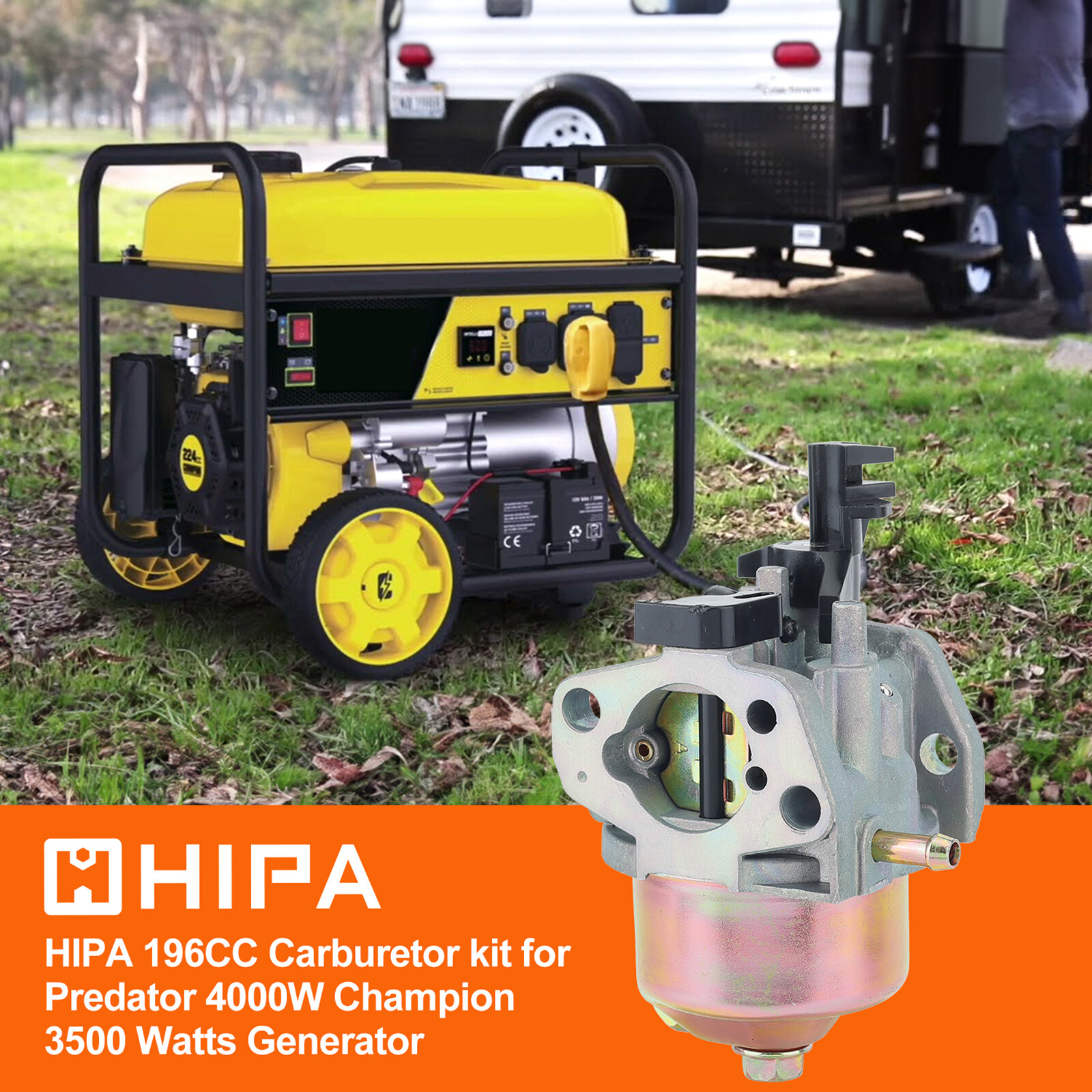 For Champion 3000 3500 4000 Watts Generator Carburetor 6.5HP Gasoline Engine