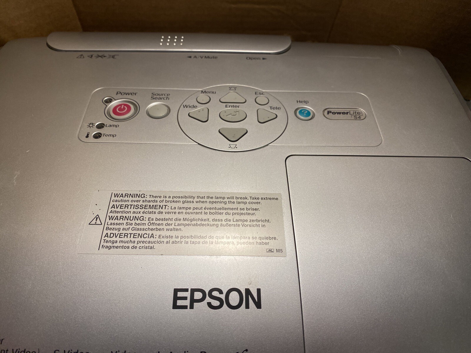 Epson PowerLite S4 Projector LCD Portable Projector Needs Lamp And Filter