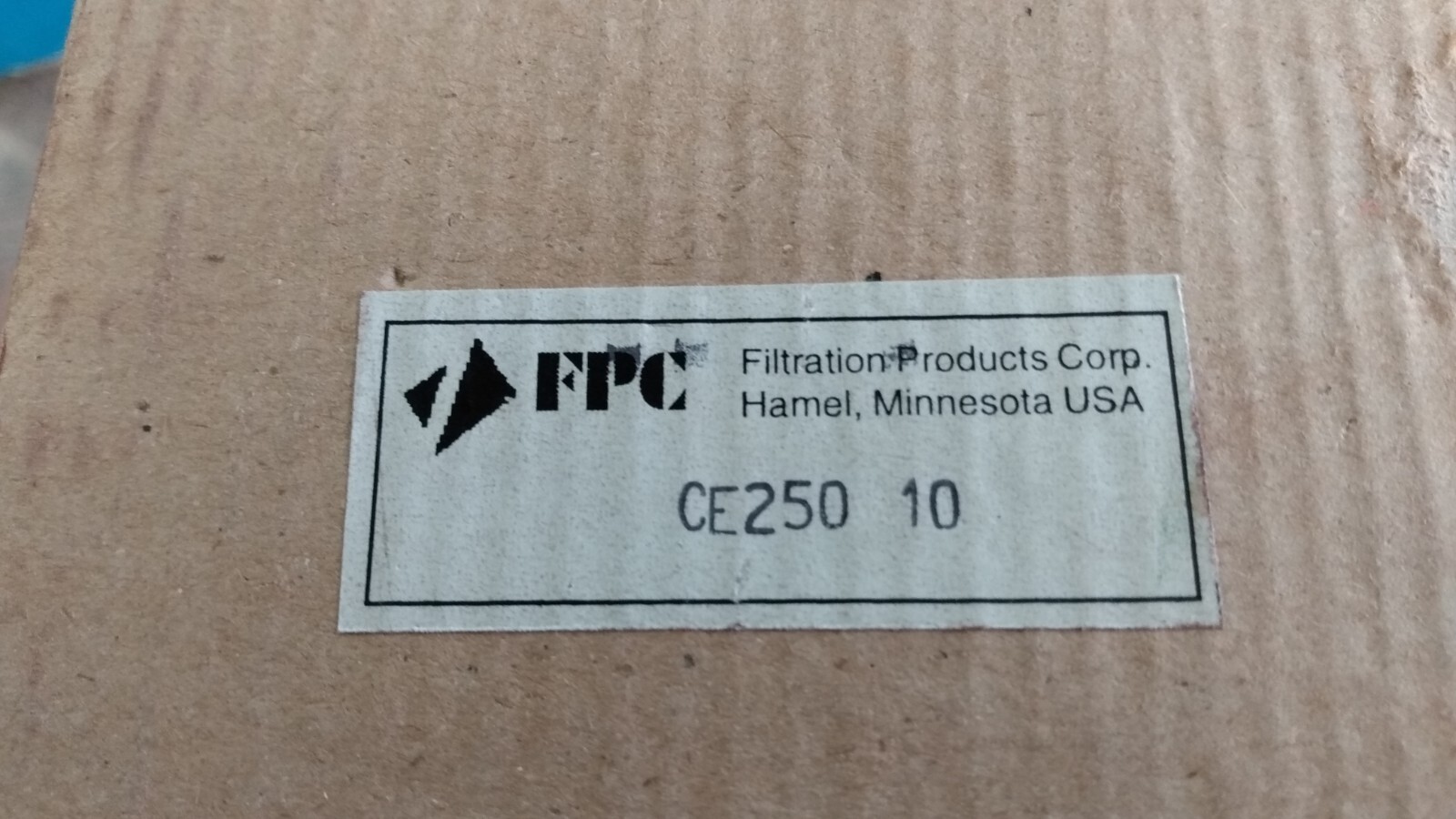 FPC Hydraulic Filter, CE250 10 / 25010