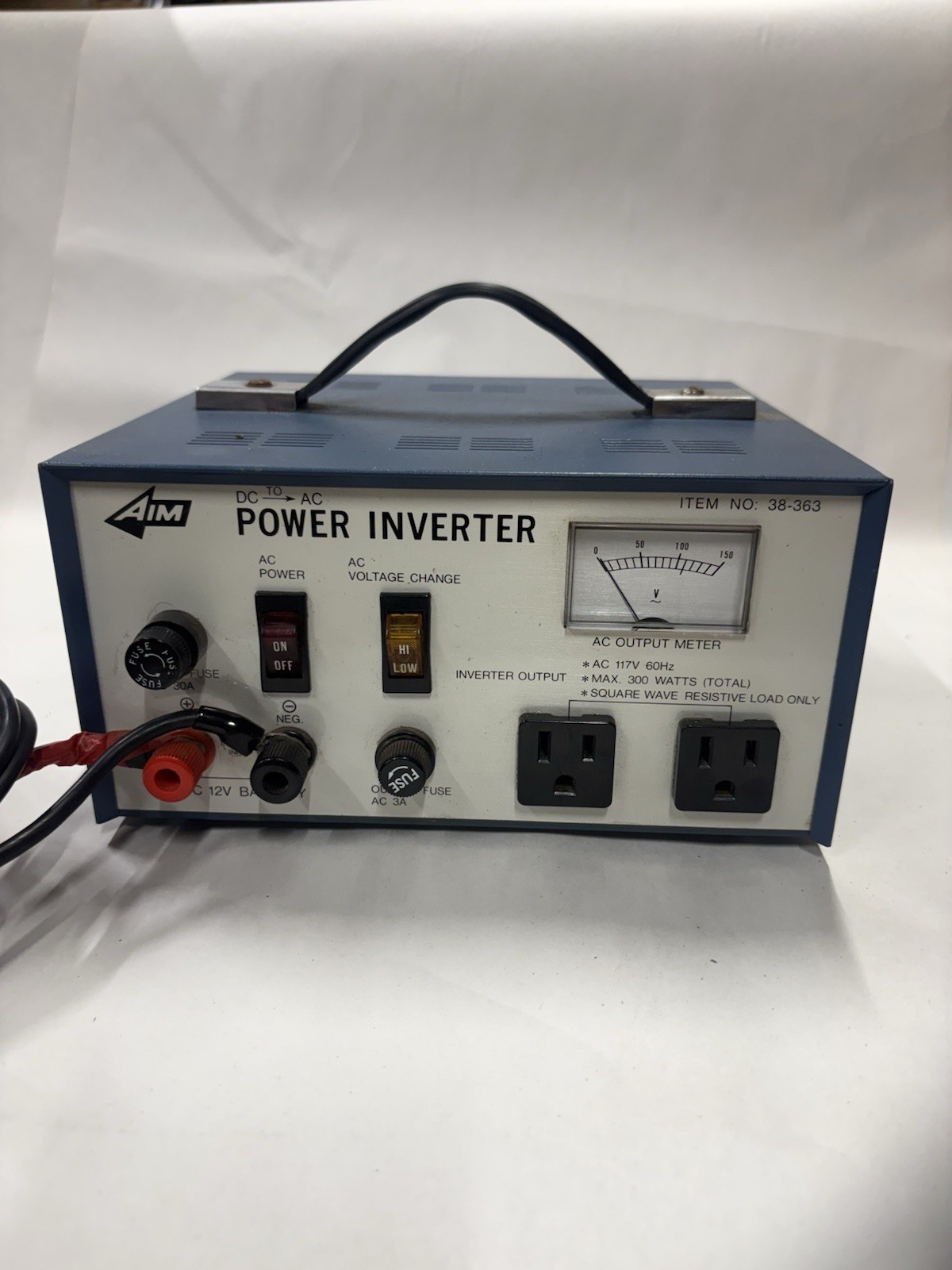Vintage AIM Power Inverter DC to AC Tested Works Good Condition