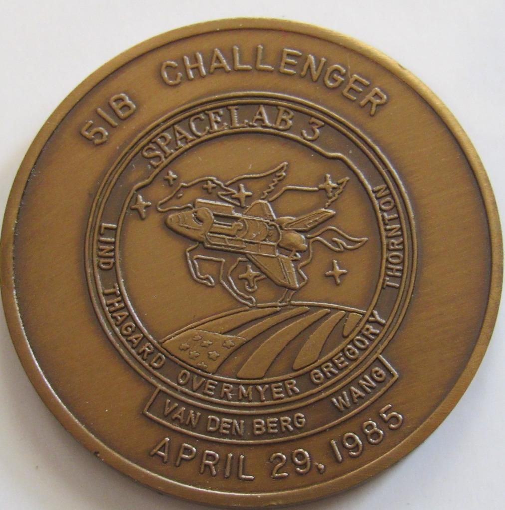 STS-51B SPACE TRANSPORTATION SYSTEM SHUTTLE MISSION COIN AB NEW ERA OF SPACE