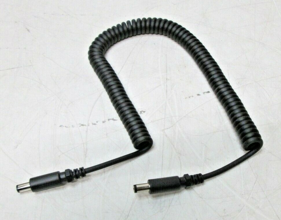 New 3 FOOT 5.5mm/2.5mm Male to Male DC Coiled Spring Power Cable US SELLER